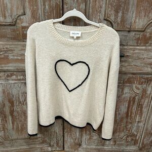 Grace & Mila Namaste Heart Crewneck sweater Valentine's Day Like New M/L